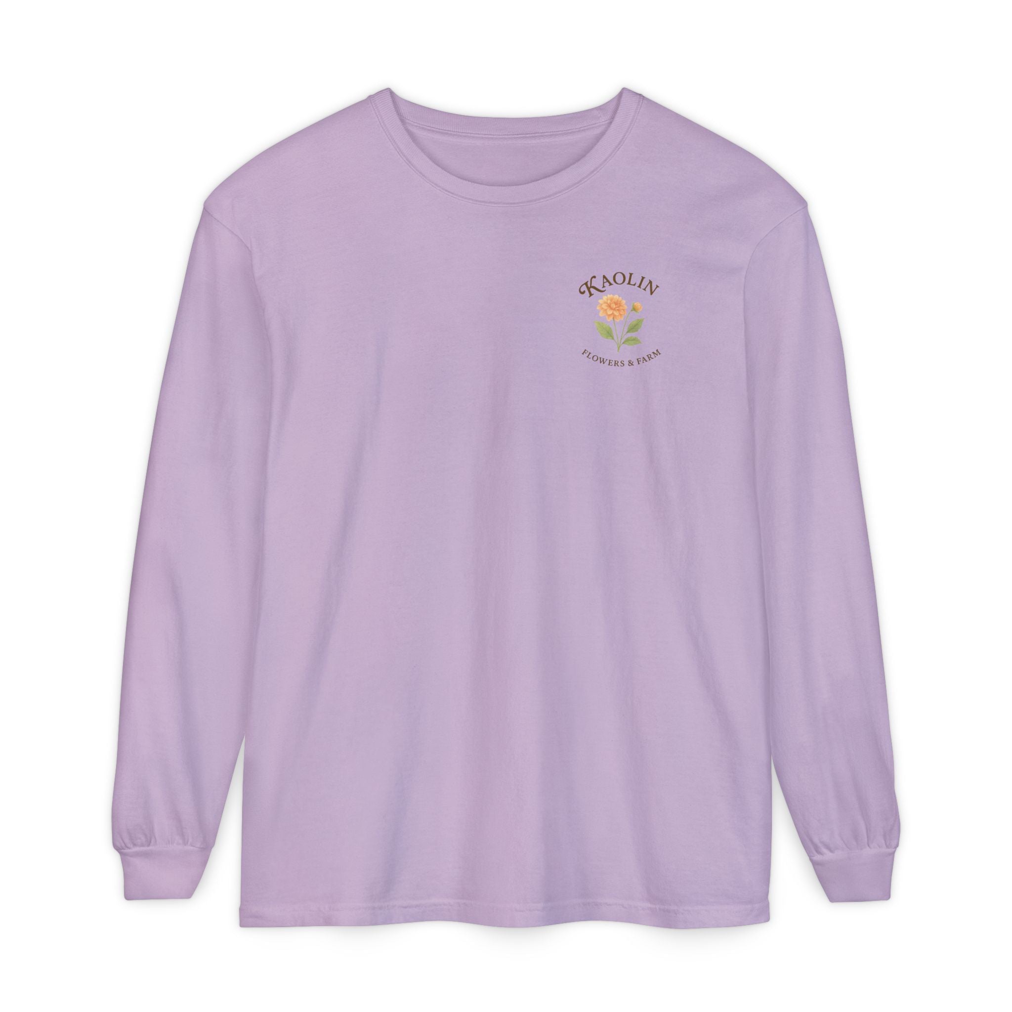 Kaolin Flowers and Farm Long sleeve T-Shirt- Support Local Small Farm