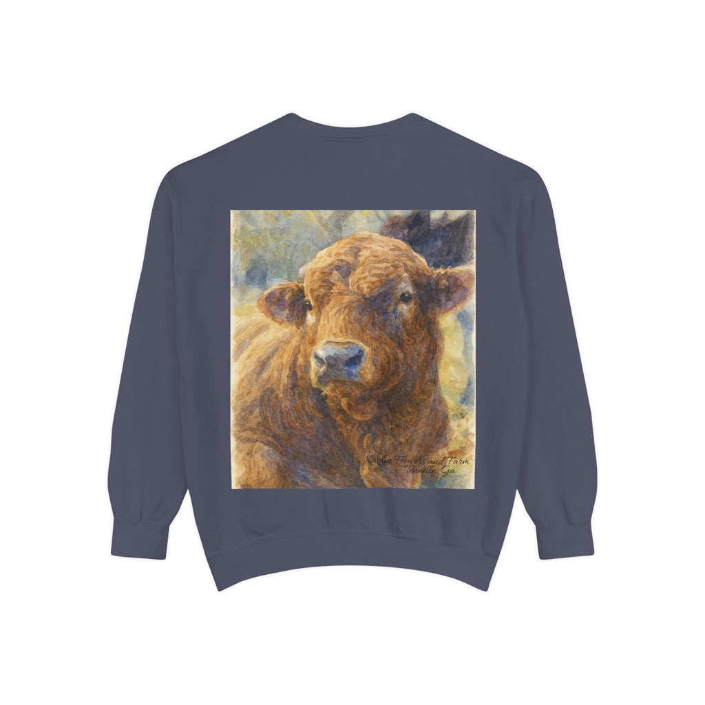 Kaolin Flowers and Farm DJ Mascot Sweatshirt — 'Gentle Giant' Farm Crewneck