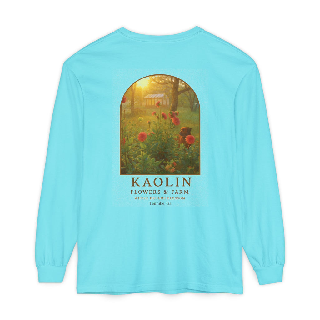 Kaolin Flowers and Farm Long sleeve T-Shirt- Support Local Small Farm
