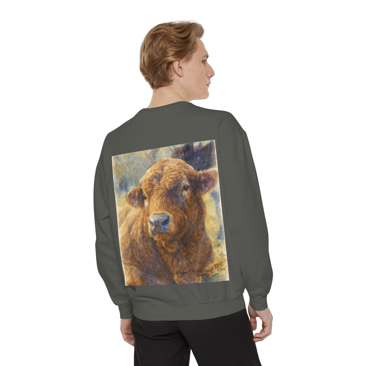 Kaolin Flowers and Farm DJ Mascot Sweatshirt — 'Gentle Giant' Farm Crewneck
