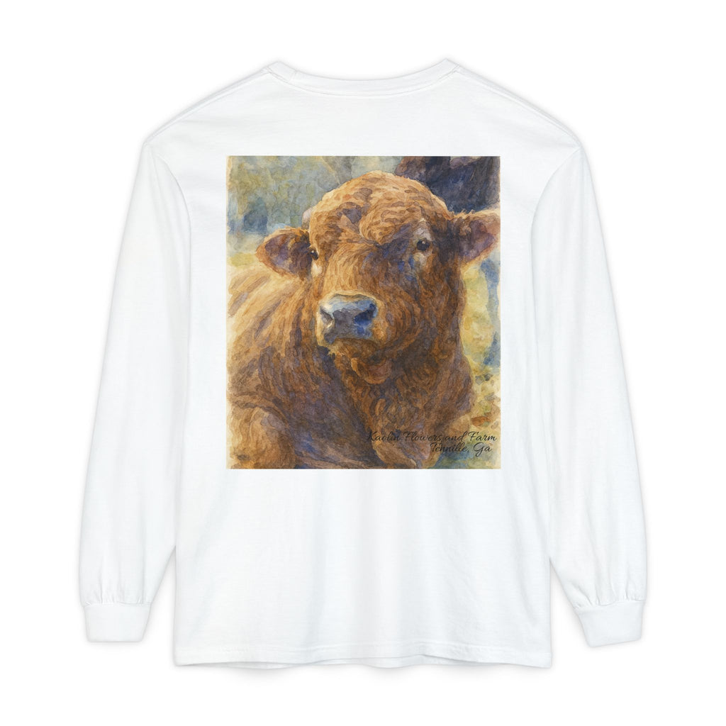 Kaolin Flowers and Farm DJ Mascot- Long Sleeve T-Shirt
