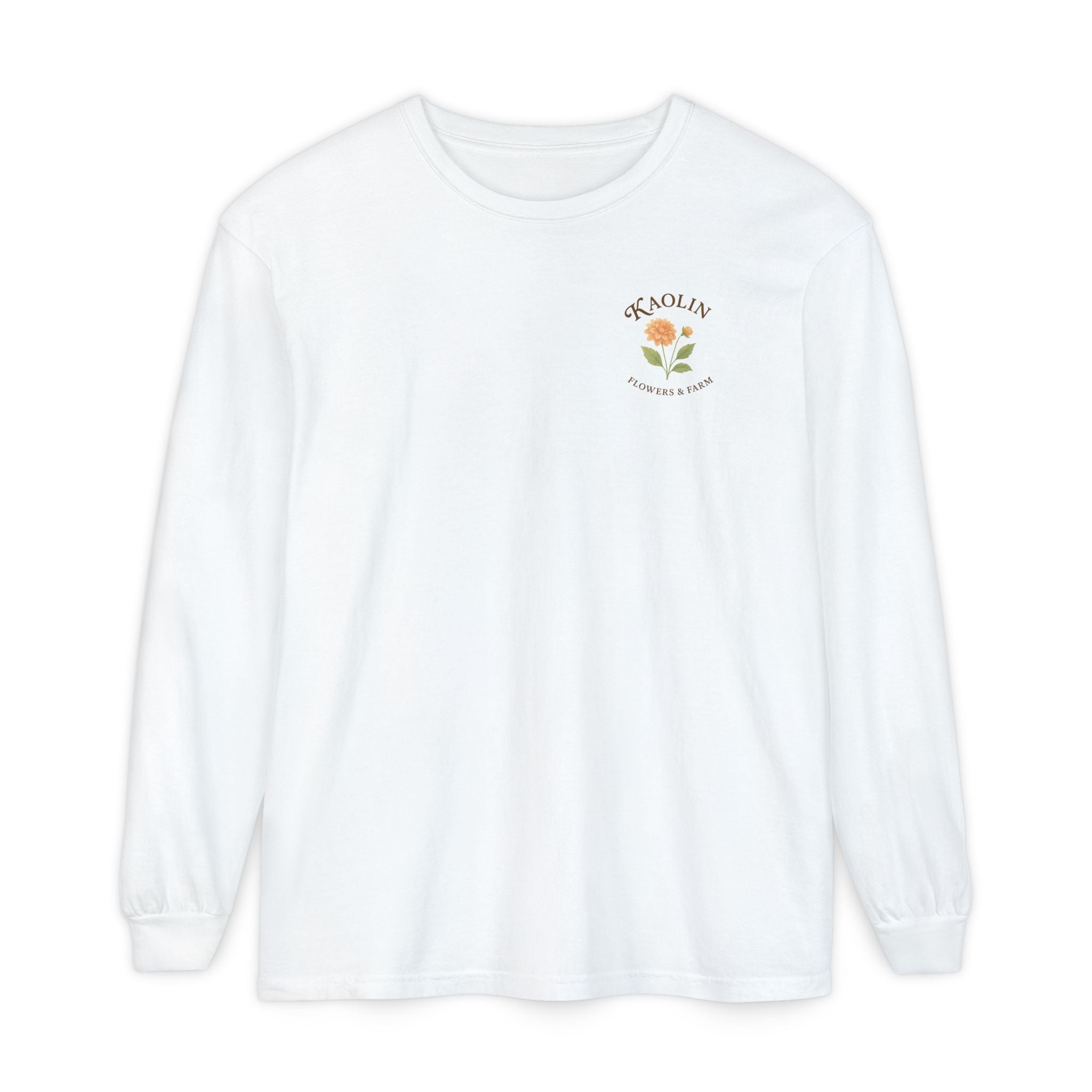Kaolin Flowers and Farm Long sleeve T-Shirt- Support Local Small Farm