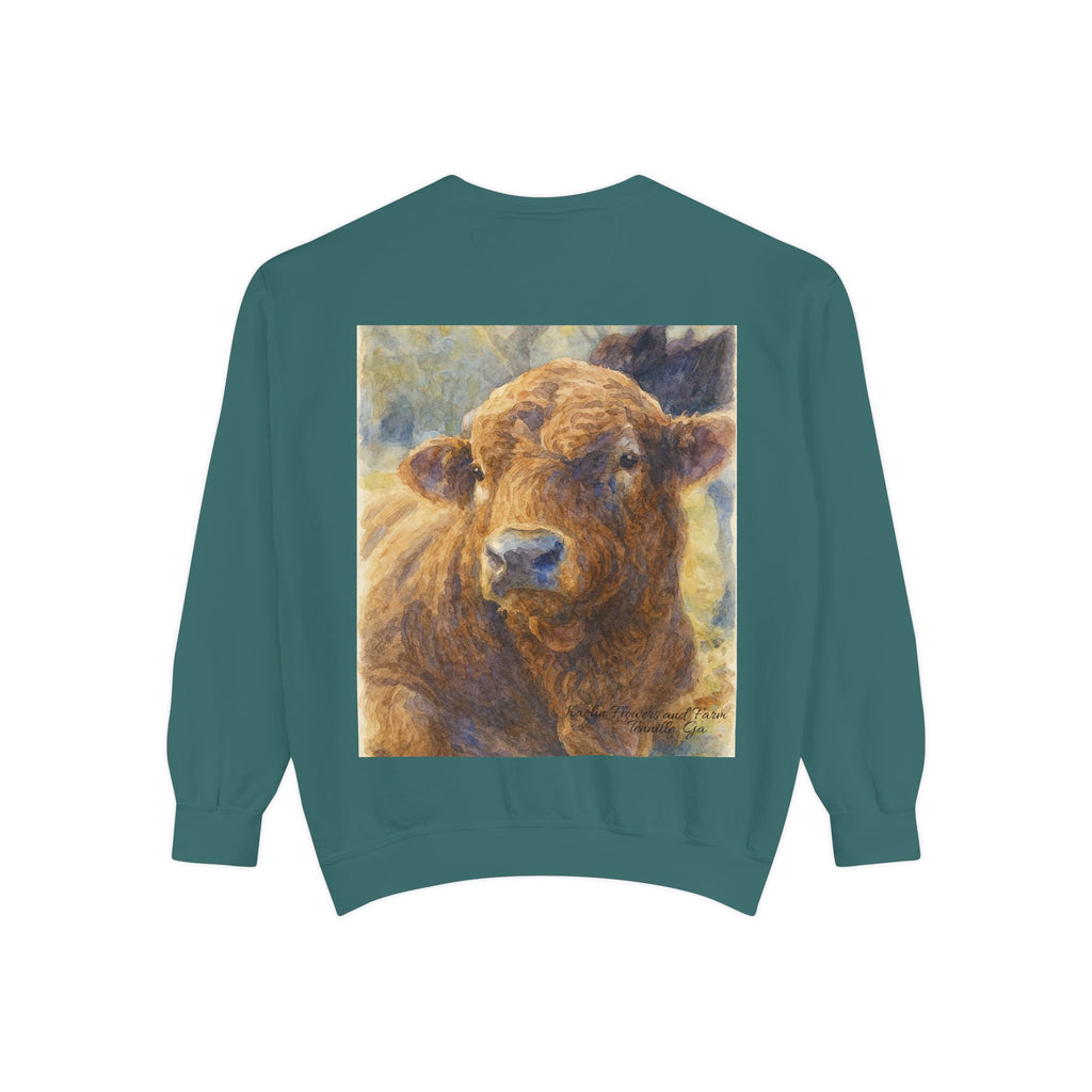 Kaolin Flowers and Farm DJ Mascot Sweatshirt — 'Gentle Giant' Farm Crewneck