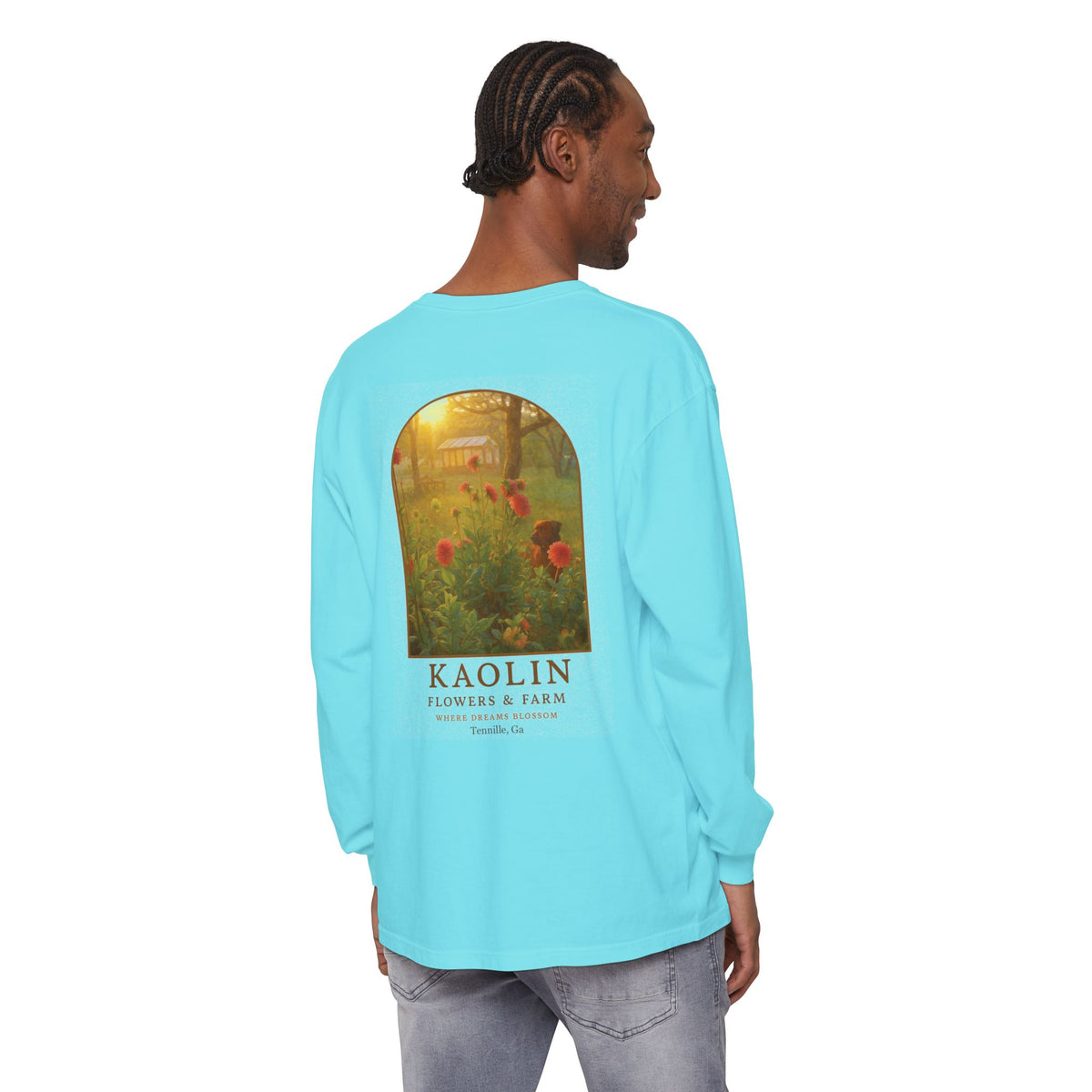 Kaolin Flowers and Farm Long sleeve T-Shirt- Support Local Small Farm