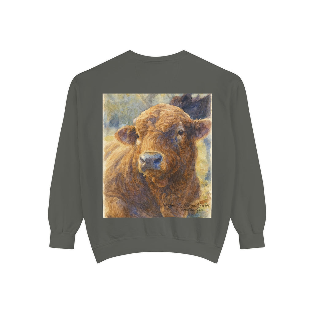 Kaolin Flowers and Farm DJ Mascot Sweatshirt — 'Gentle Giant' Farm Crewneck