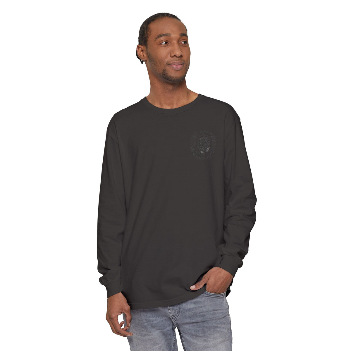 Kaolin Flowers and Farm DJ Mascot- Long Sleeve T-Shirt