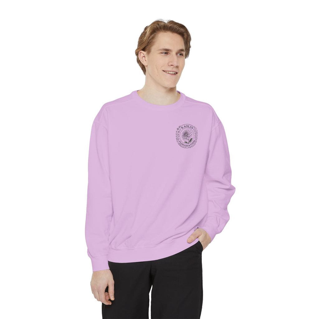 Kaolin Flowers and Farm DJ Mascot Sweatshirt — 'Gentle Giant' Farm Crewneck
