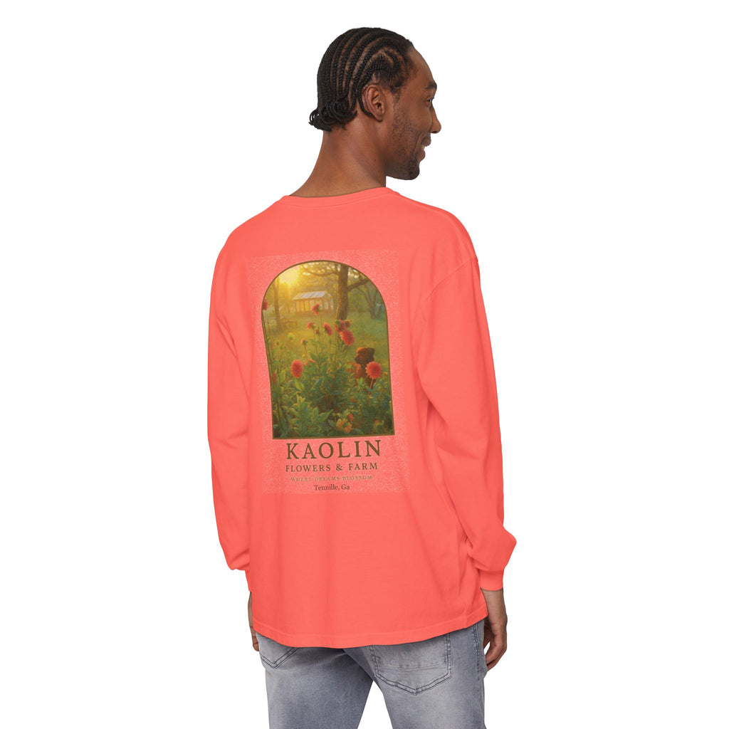 Kaolin Flowers and Farm Long sleeve T-Shirt- Support Local Small Farm