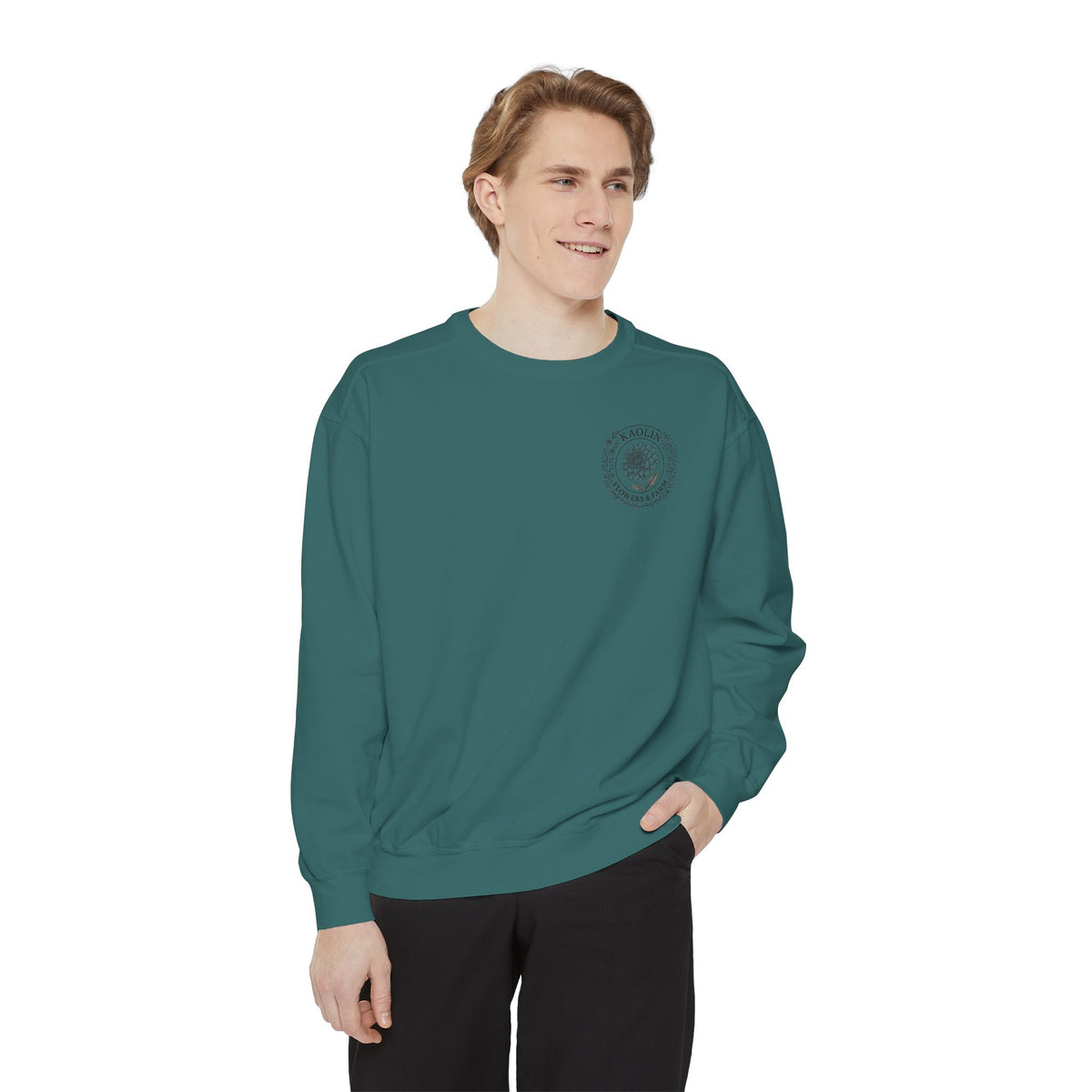 Kaolin Flowers and Farm DJ Mascot Sweatshirt — 'Gentle Giant' Farm Crewneck
