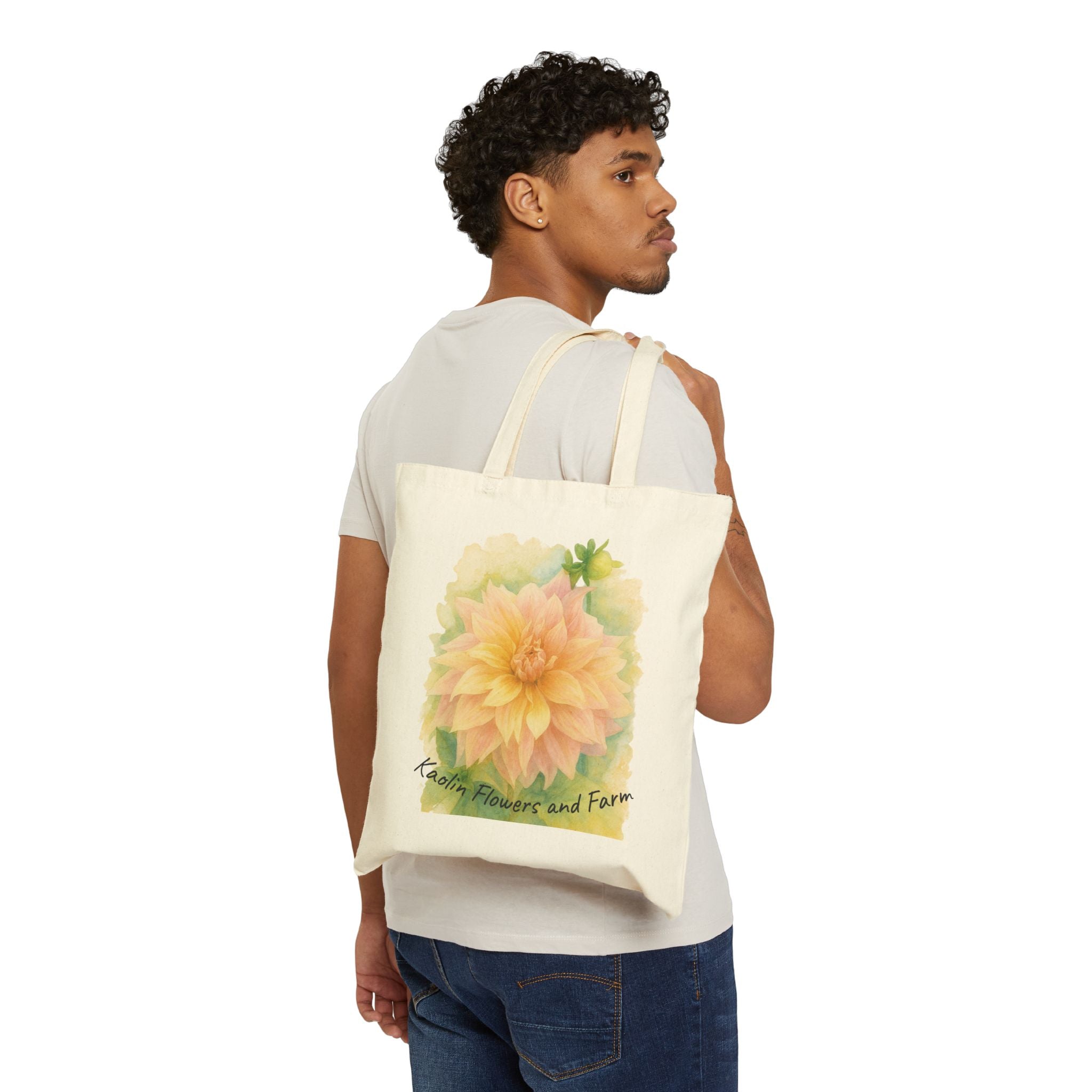 Kaolin Flowers and Farm Canvas Tote — Farmers Market Bag