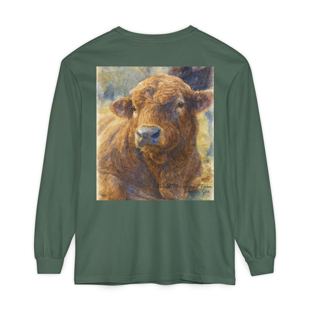 Kaolin Flowers and Farm DJ Mascot- Long Sleeve T-Shirt