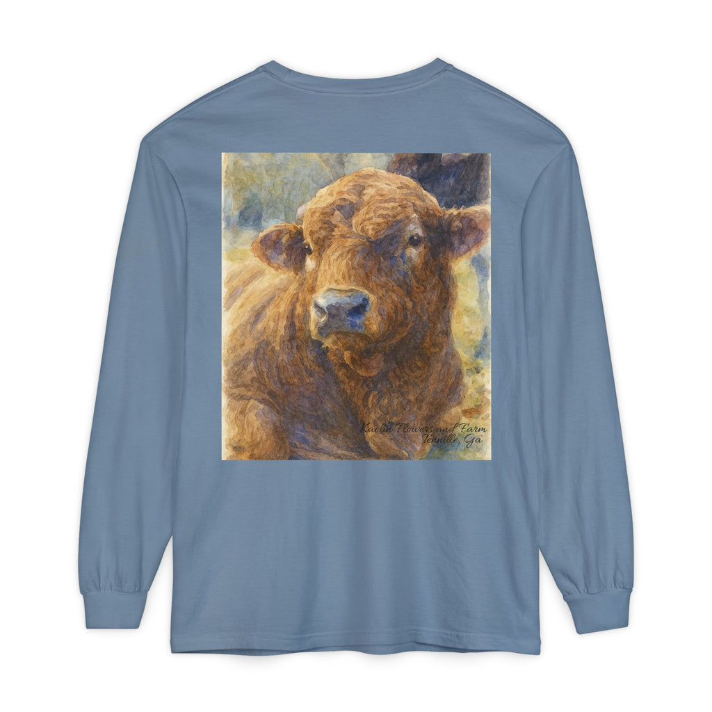 Kaolin Flowers and Farm DJ Mascot- Long Sleeve T-Shirt