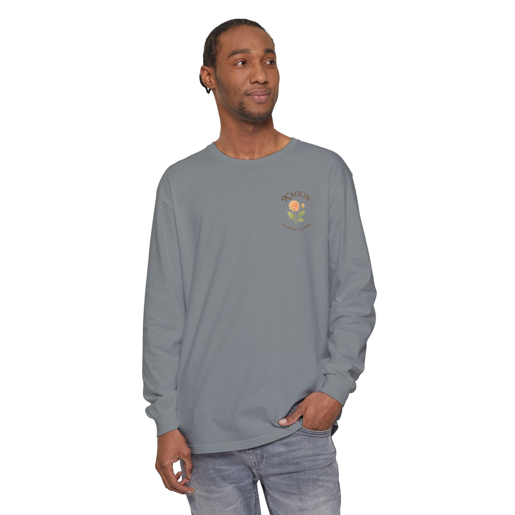 Kaolin Flowers and Farm Long sleeve T-Shirt- Support Local Small Farm
