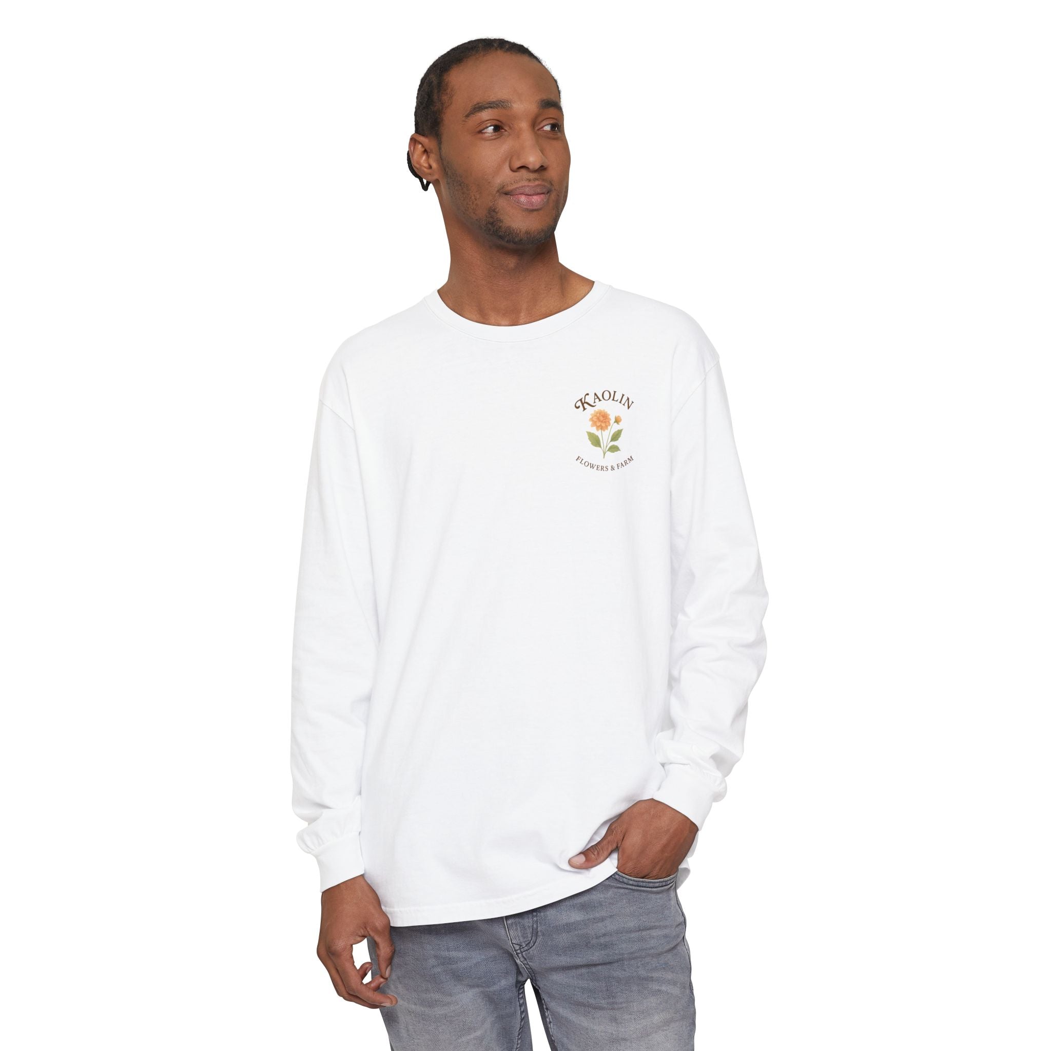 Kaolin Flowers and Farm Long sleeve T-Shirt- Support Local Small Farm