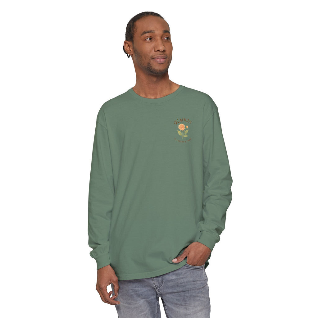 Kaolin Flowers and Farm Long sleeve T-Shirt- Support Local Small Farm