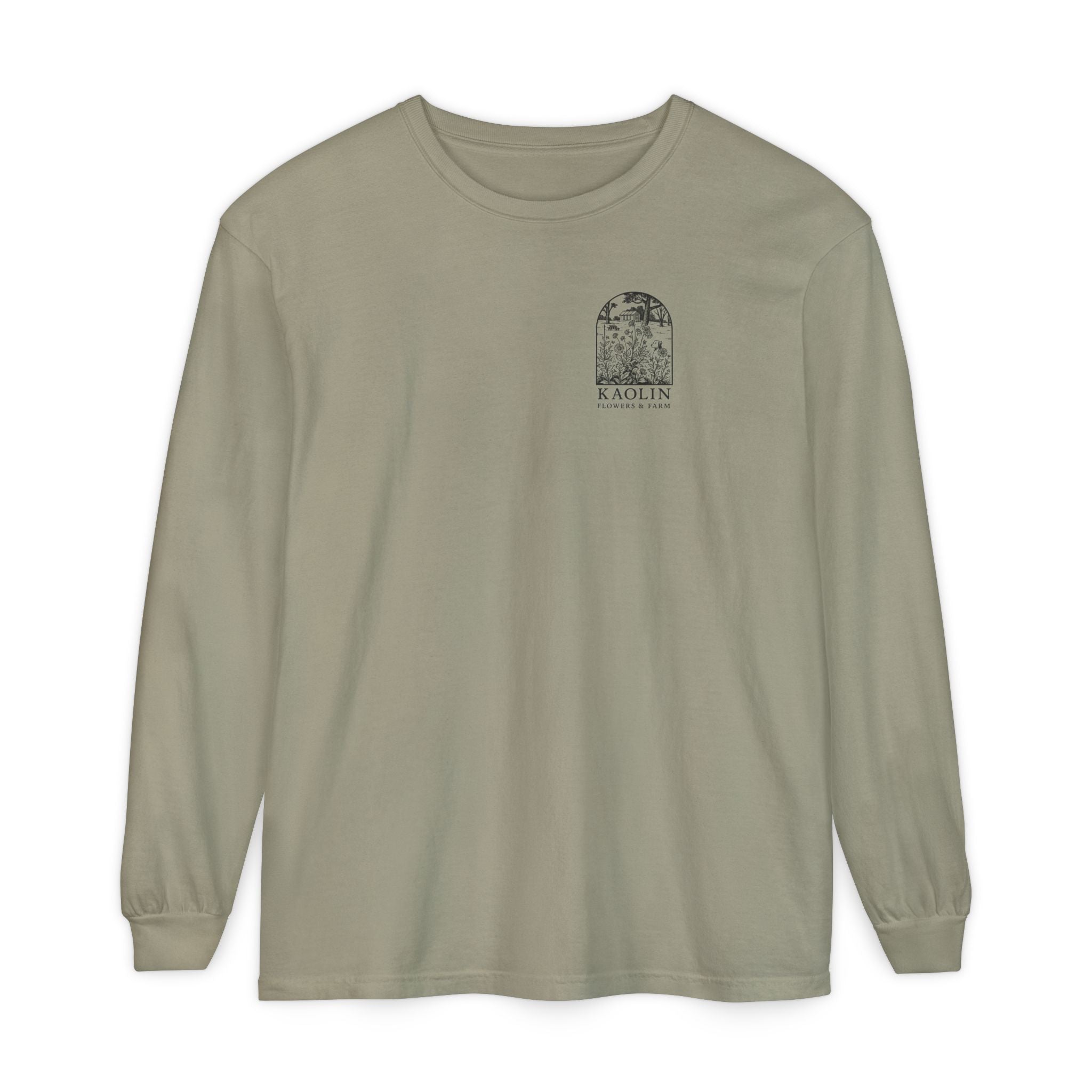 Black Copper Marans Foggy Morning Long Sleeve T-Shirt- Kaolin Flowers and Farm