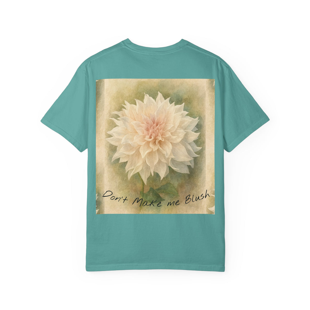 Don’t Make Me Blush Dahlia T-Shirt — Kaolin Flowers and Farm