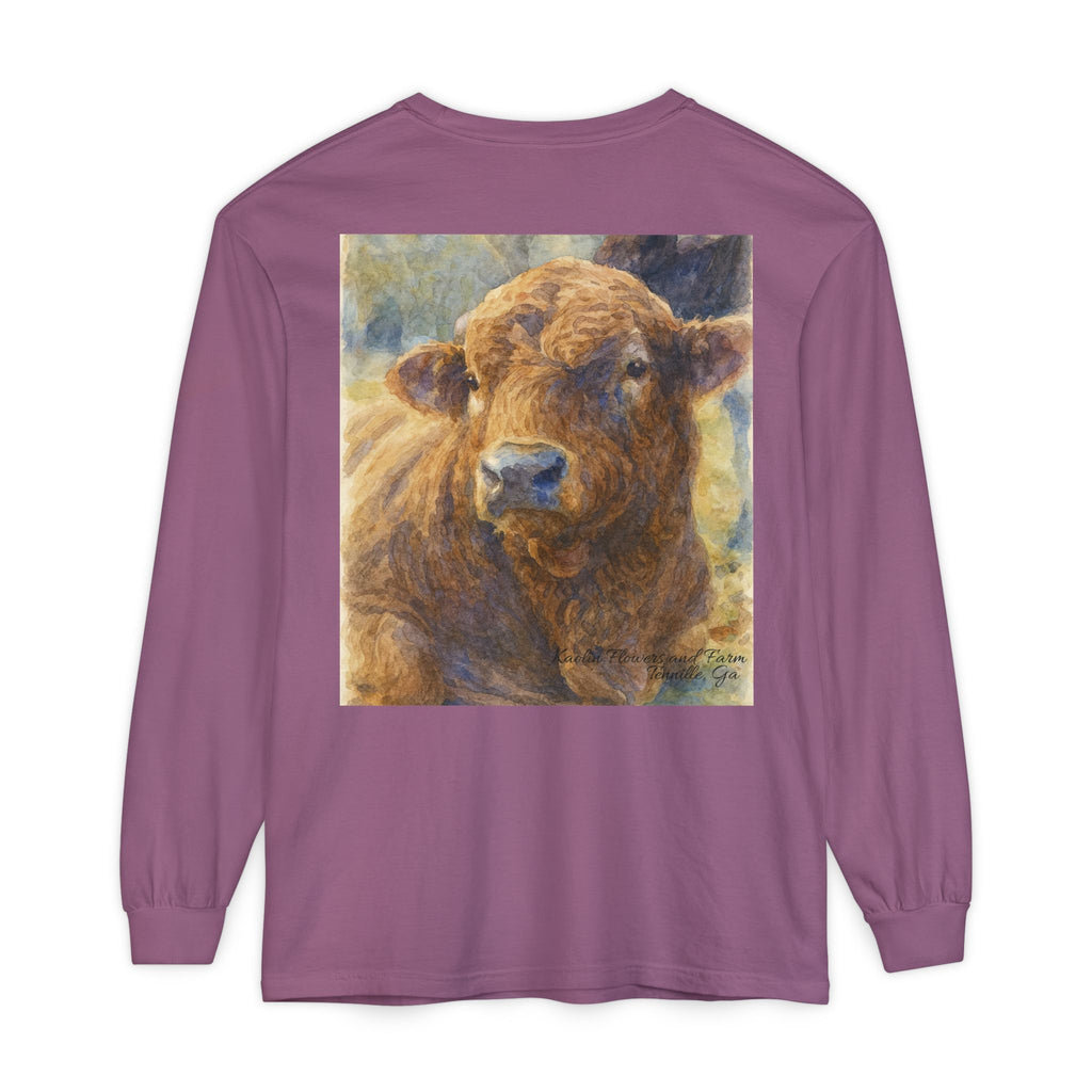 Kaolin Flowers and Farm DJ Mascot- Long Sleeve T-Shirt