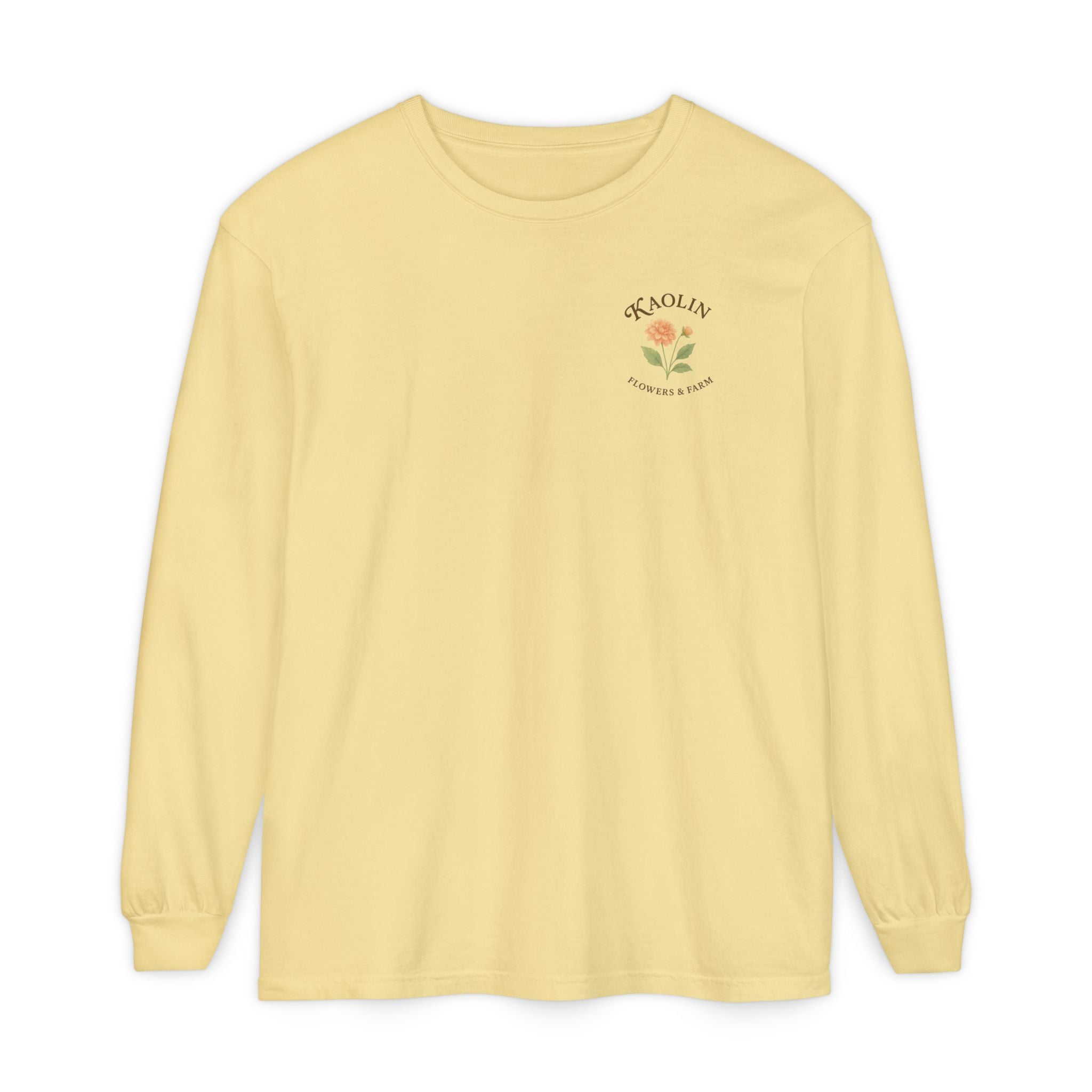 Kaolin Flowers and Farm Long sleeve T-Shirt- Support Local Small Farm