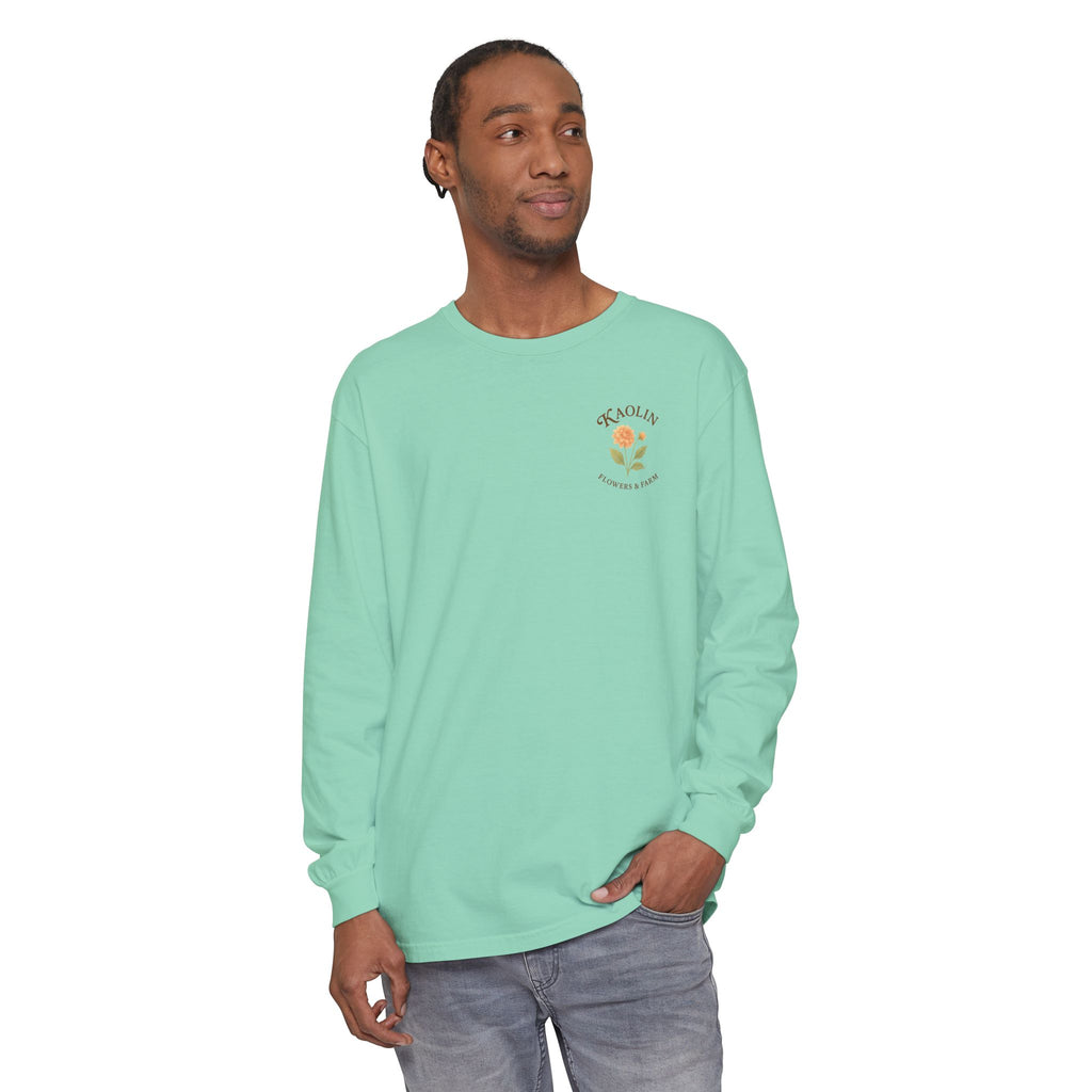 Kaolin Flowers and Farm Long sleeve T-Shirt- Support Local Small Farm