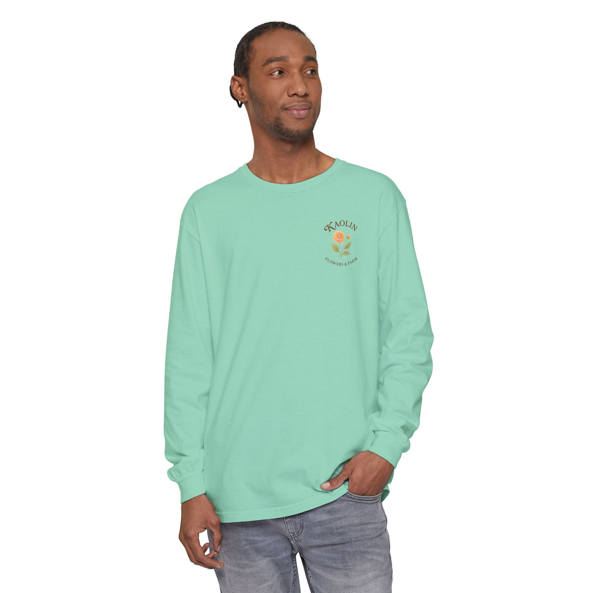 Kaolin Flowers and Farm Long sleeve T-Shirt- Support Local Small Farm