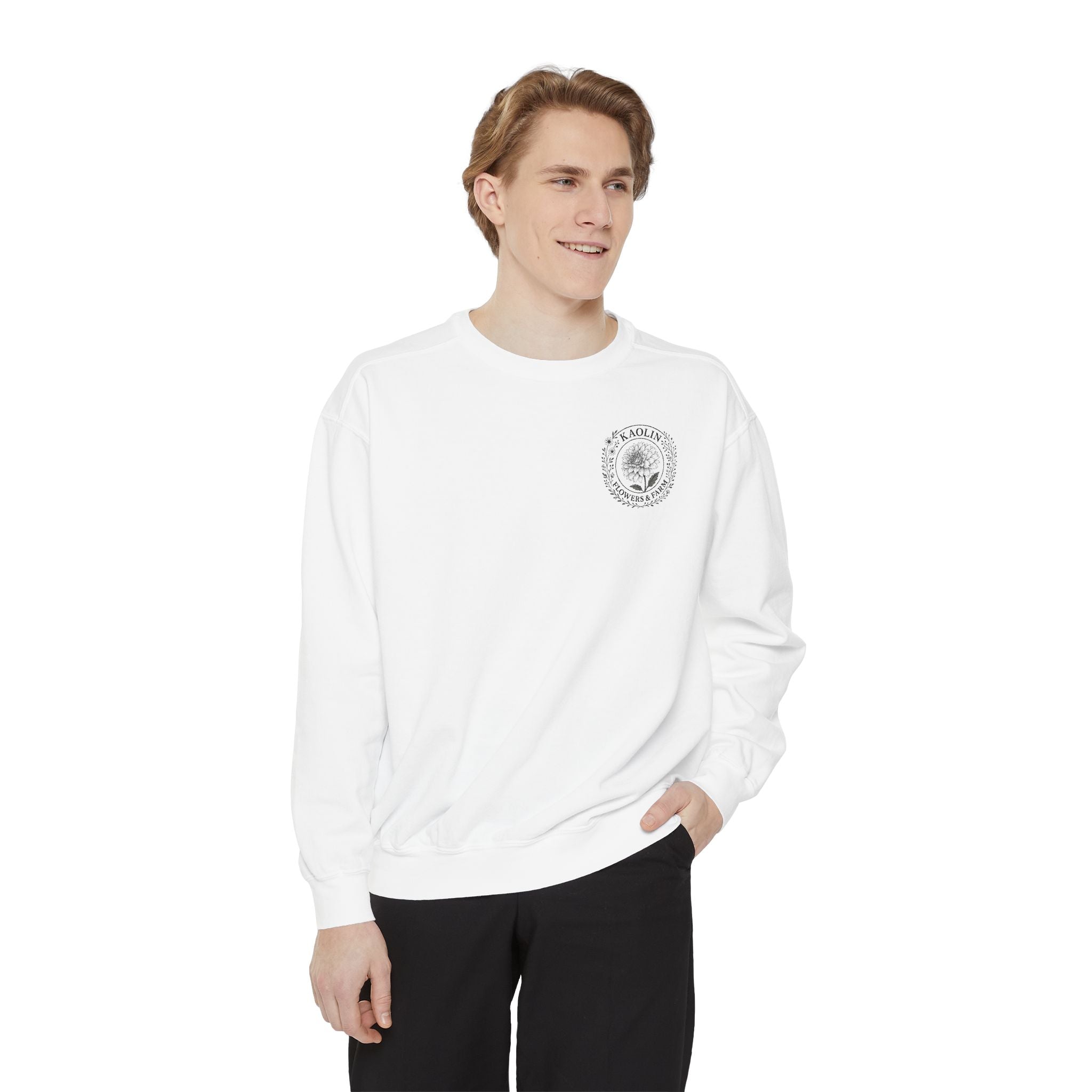 Kaolin Flowers and Farm DJ Mascot Sweatshirt — 'Gentle Giant' Farm Crewneck
