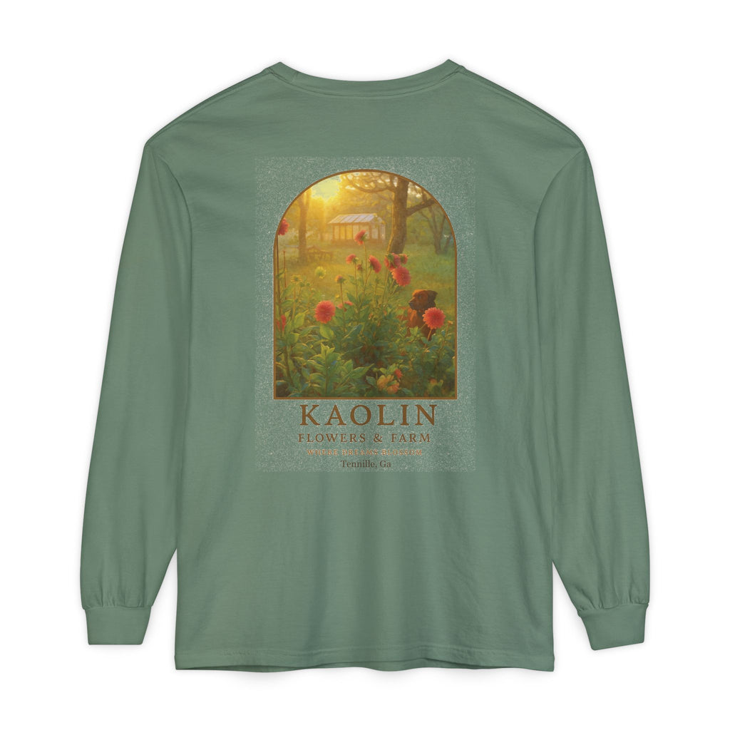 Kaolin Flowers and Farm Long sleeve T-Shirt- Support Local Small Farm