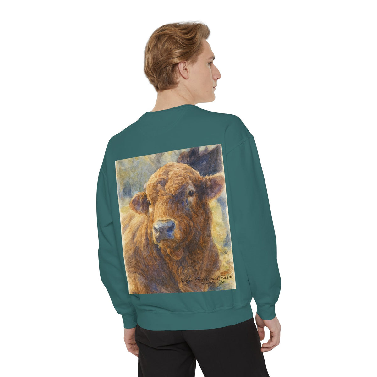 Kaolin Flowers and Farm DJ Mascot Sweatshirt — 'Gentle Giant' Farm Crewneck