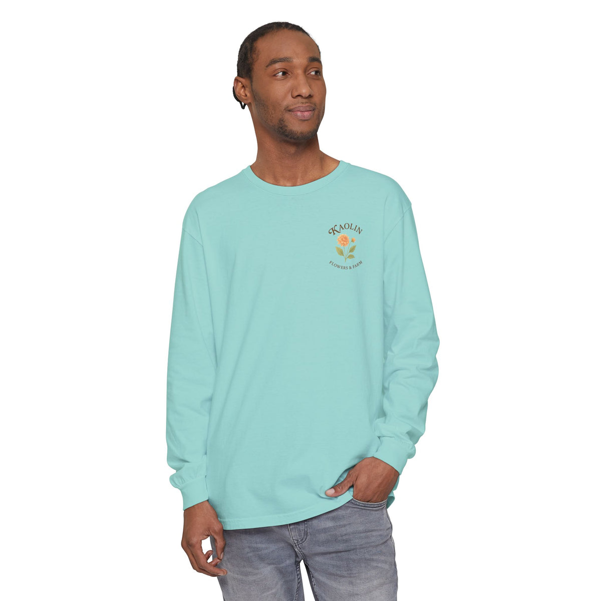 Kaolin Flowers and Farm Long sleeve T-Shirt- Support Local Small Farm