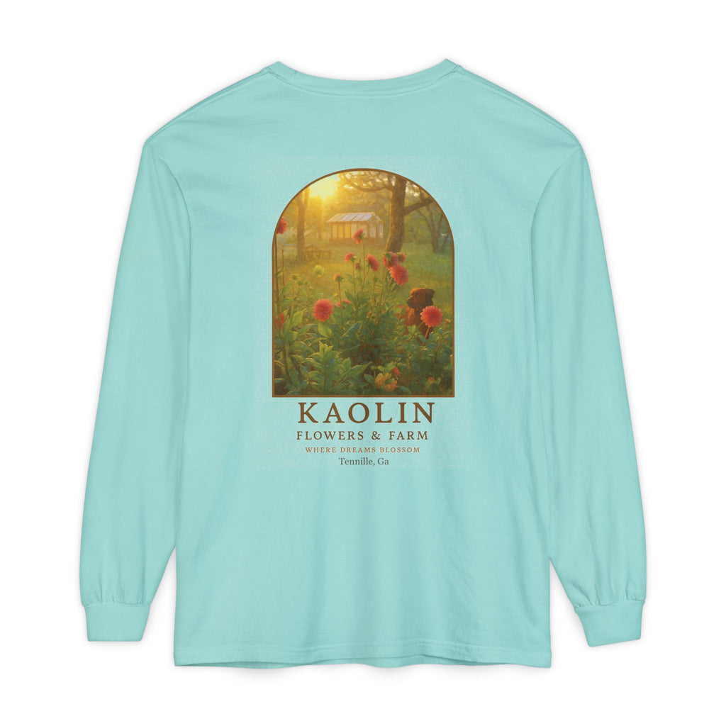 Kaolin Flowers and Farm Long sleeve T-Shirt- Support Local Small Farm