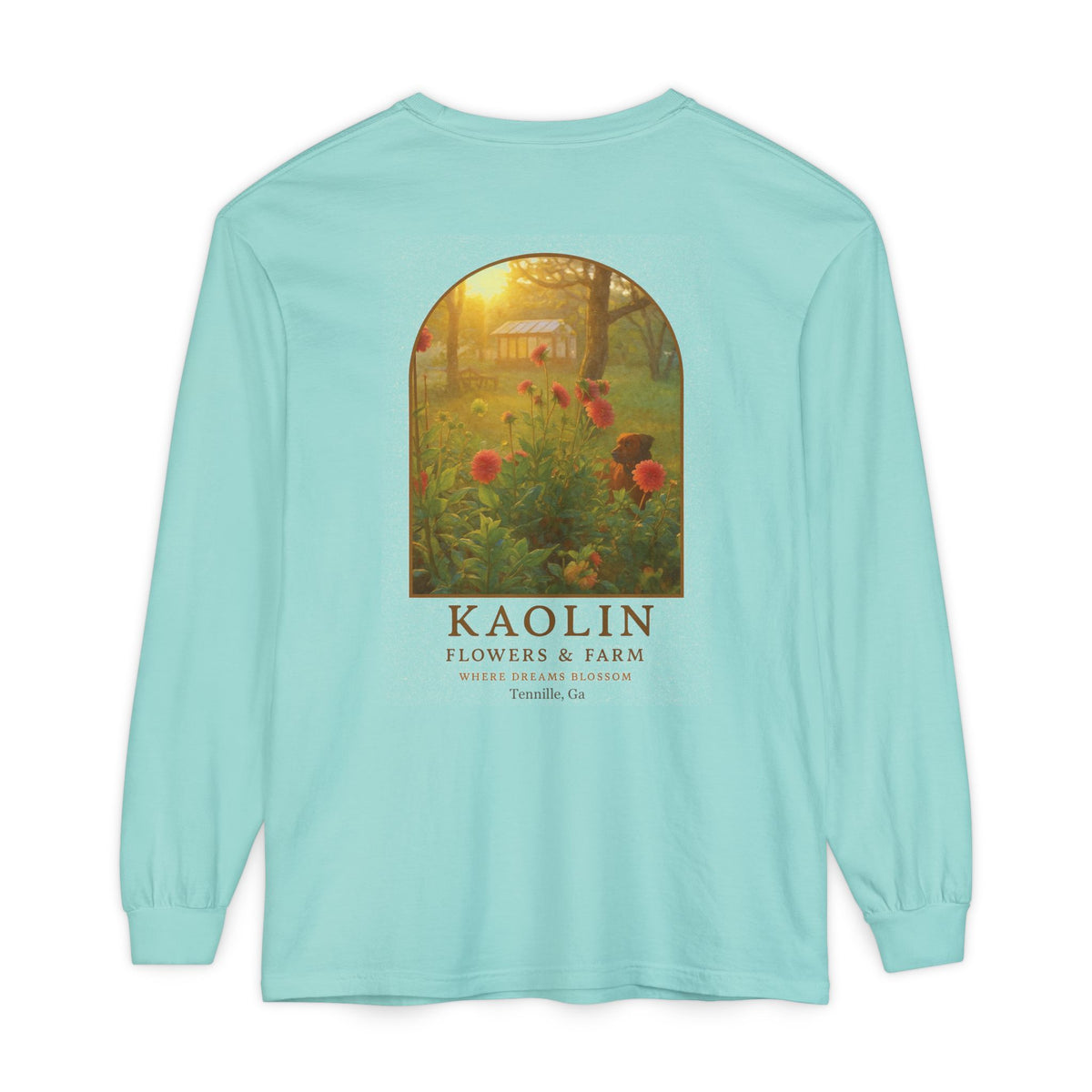 Kaolin Flowers and Farm Long sleeve T-Shirt- Support Local Small Farm