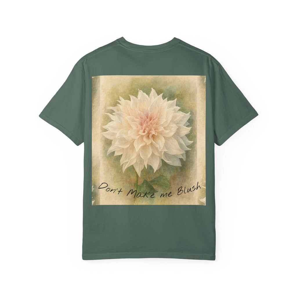 Don’t Make Me Blush Dahlia T-Shirt — Kaolin Flowers and Farm