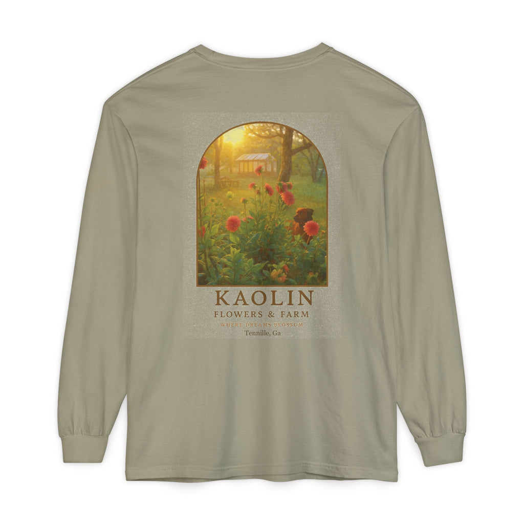 Kaolin Flowers and Farm Long sleeve T-Shirt- Support Local Small Farm