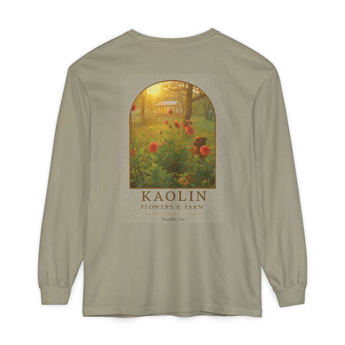 Kaolin Flowers and Farm Long sleeve T-Shirt- Support Local Small Farm