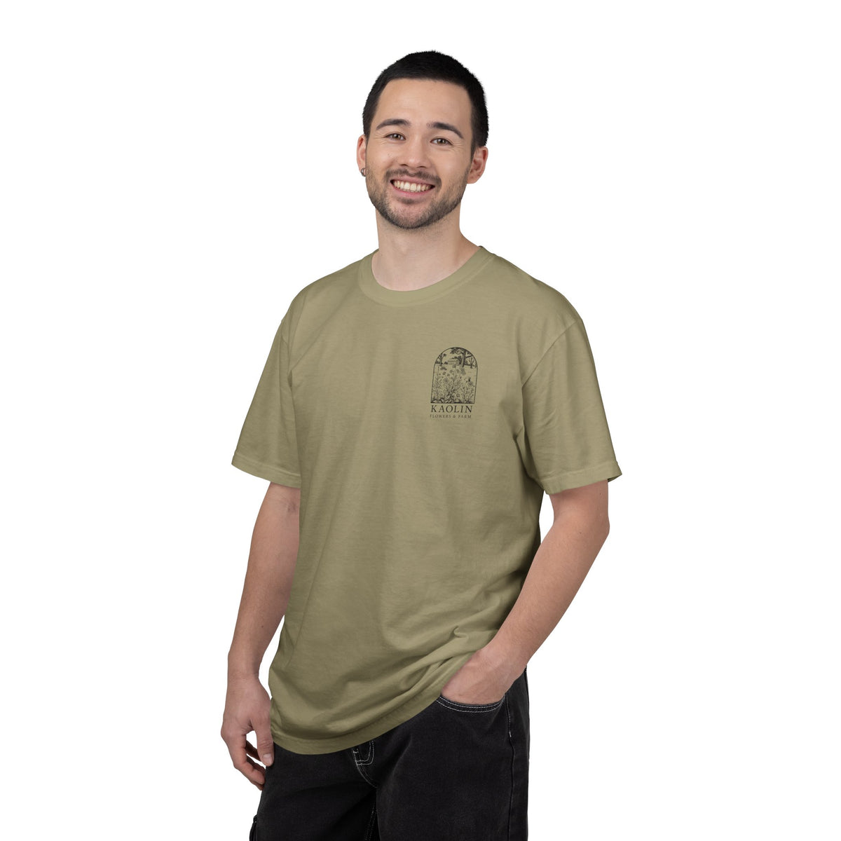 Don’t Make Me Blush Dahlia T-Shirt — Kaolin Flowers and Farm