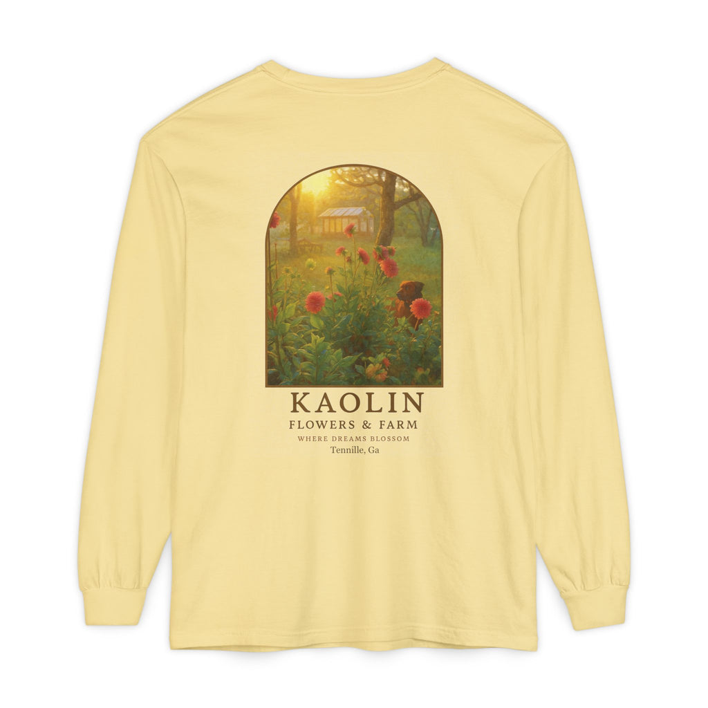 Kaolin Flowers and Farm Long sleeve T-Shirt- Support Local Small Farm