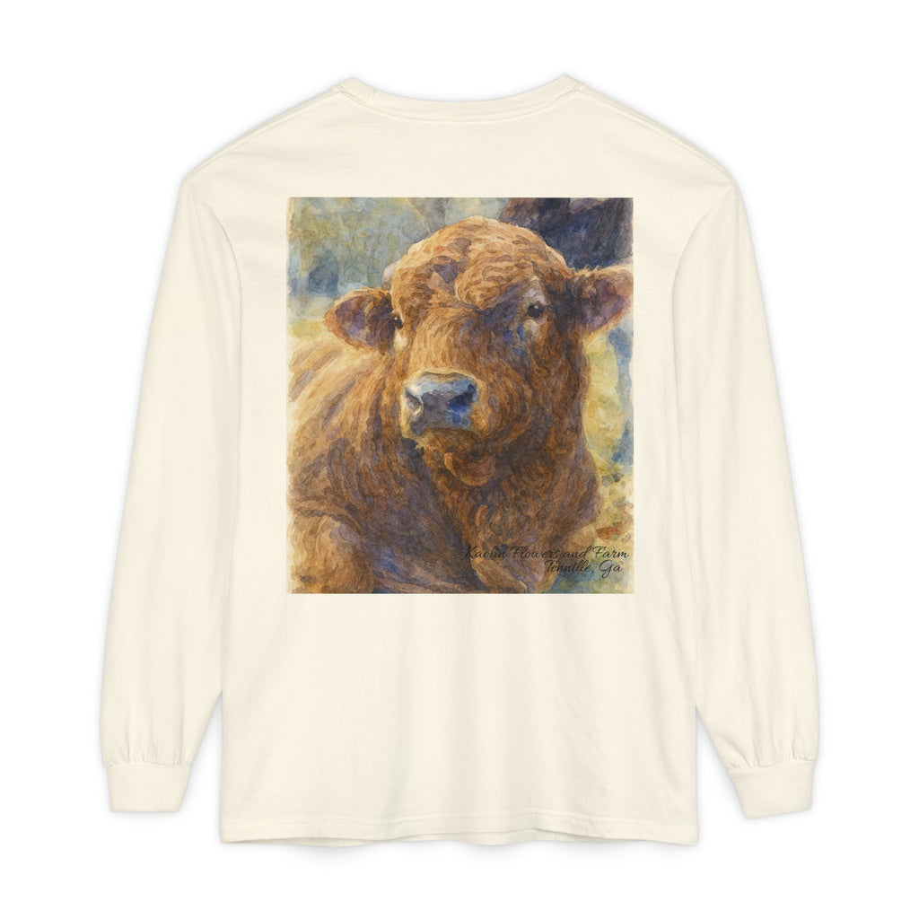 Kaolin Flowers and Farm DJ Mascot- Long Sleeve T-Shirt