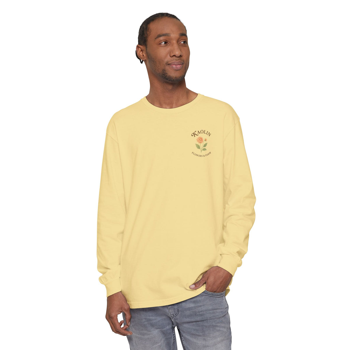 Kaolin Flowers and Farm Long sleeve T-Shirt- Support Local Small Farm