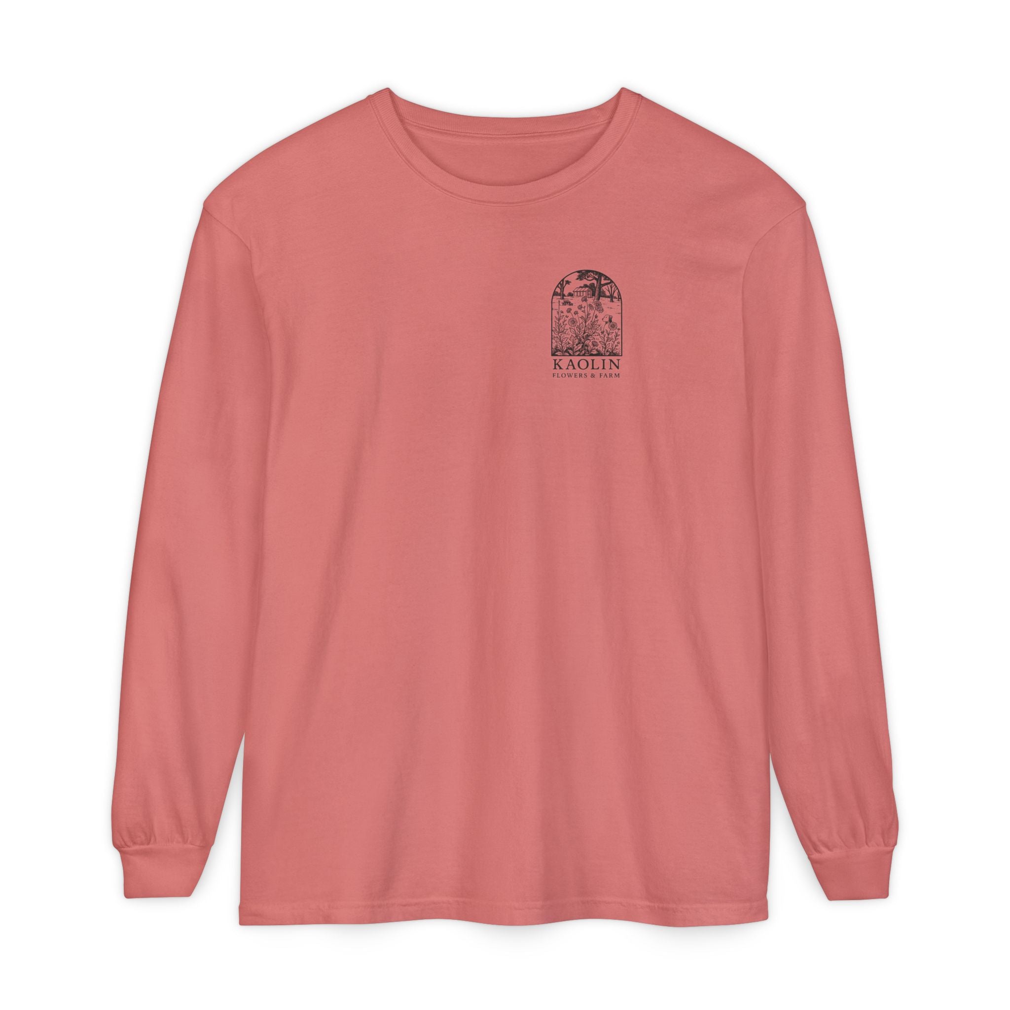 Black Copper Marans Foggy Morning Long Sleeve T-Shirt- Kaolin Flowers and Farm