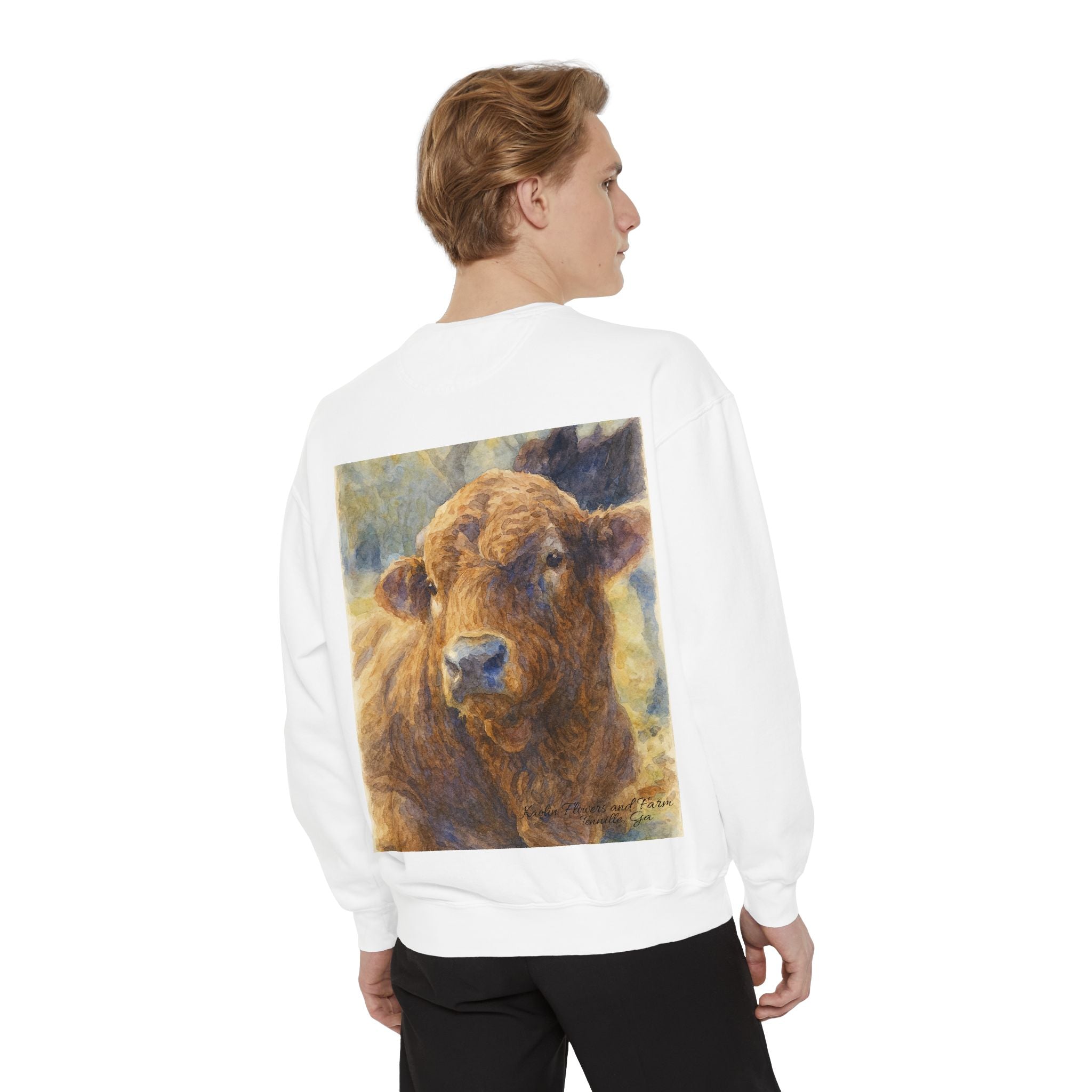 Kaolin Flowers and Farm DJ Mascot Sweatshirt — 'Gentle Giant' Farm Crewneck