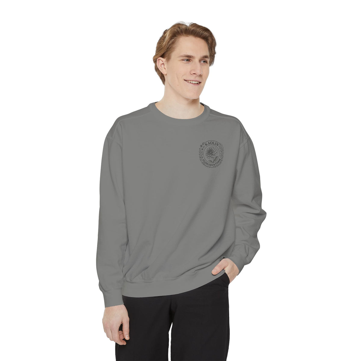Kaolin Flowers and Farm DJ Mascot Sweatshirt — 'Gentle Giant' Farm Crewneck