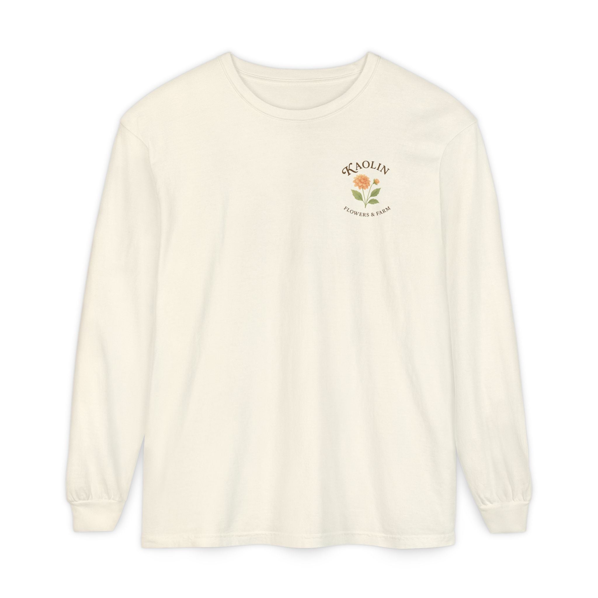 Kaolin Flowers and Farm Long sleeve T-Shirt- Support Local Small Farm