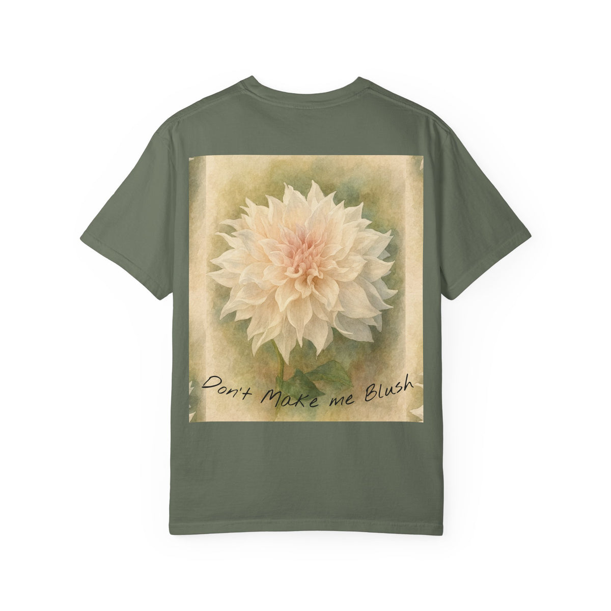 Don’t Make Me Blush Dahlia T-Shirt — Kaolin Flowers and Farm