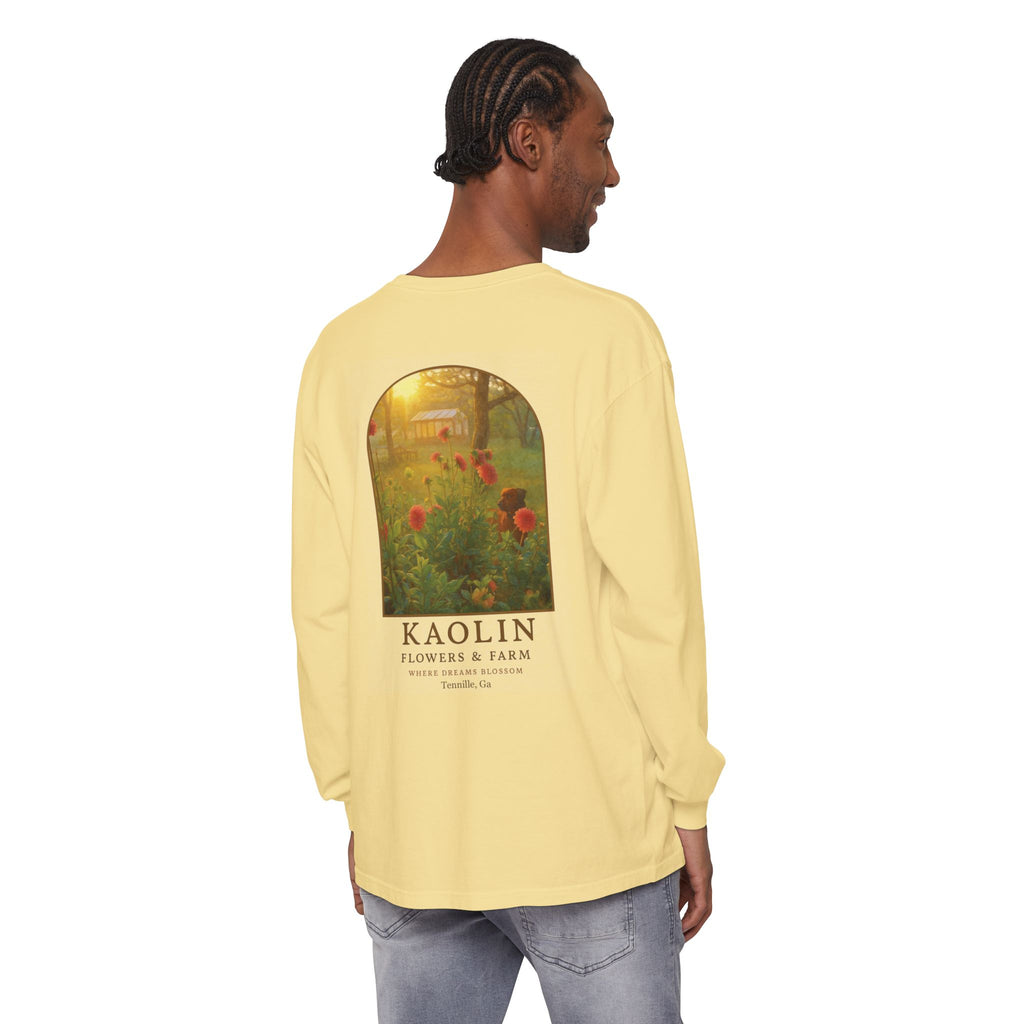 Kaolin Flowers and Farm Long sleeve T-Shirt- Support Local Small Farm