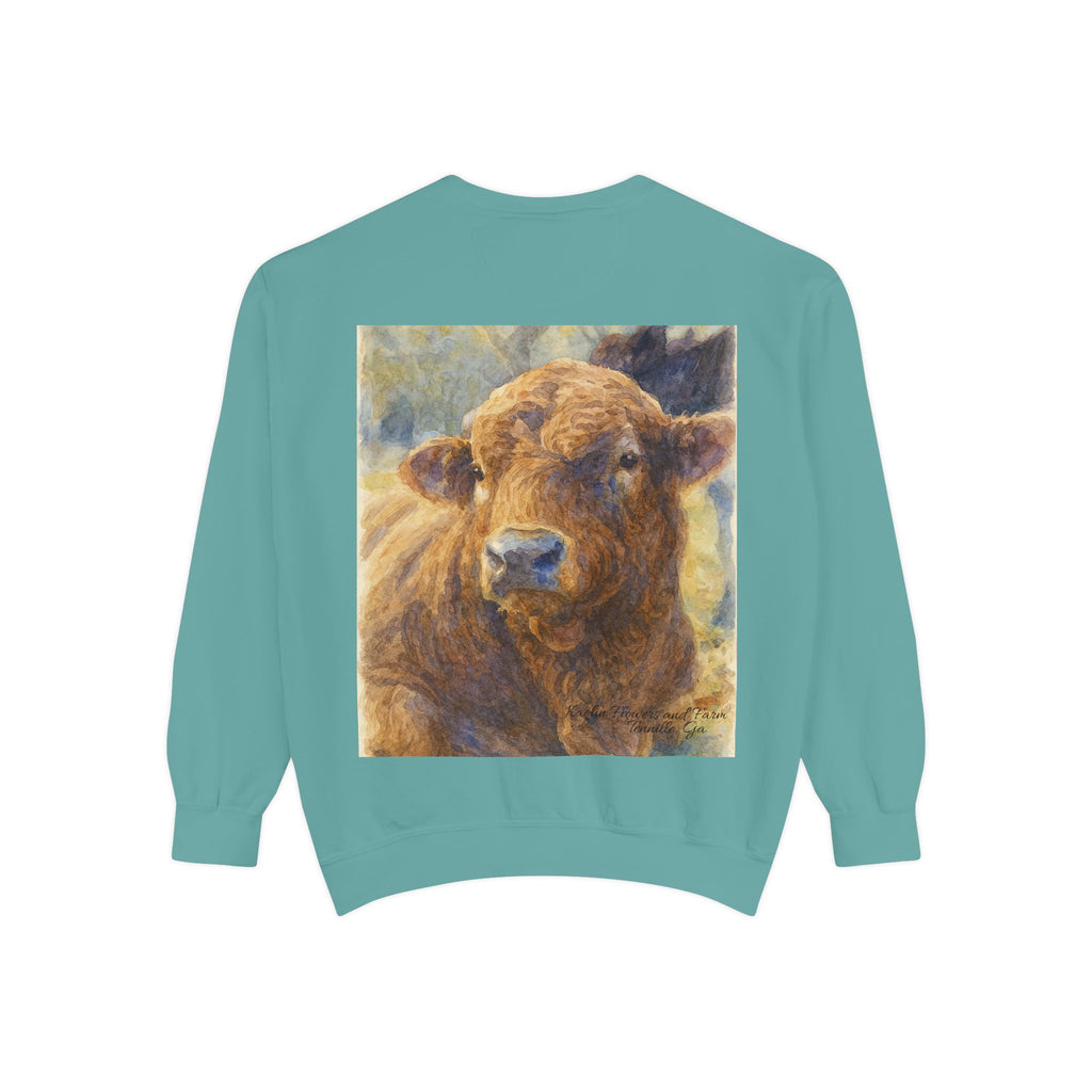 Kaolin Flowers and Farm DJ Mascot Sweatshirt — 'Gentle Giant' Farm Crewneck