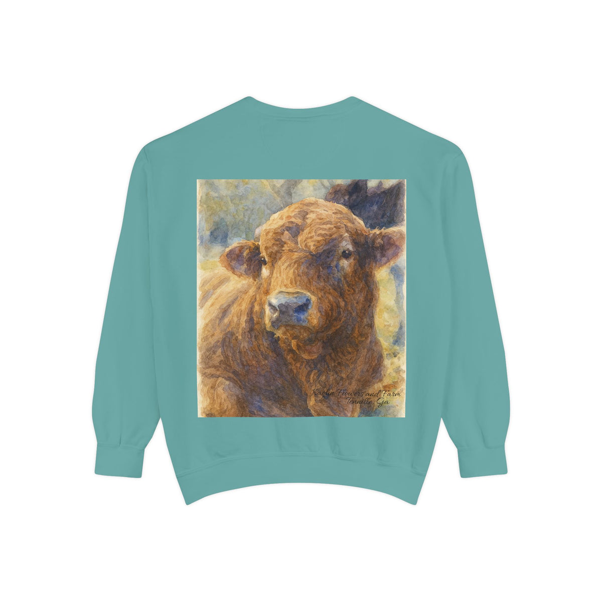 Kaolin Flowers and Farm DJ Mascot Sweatshirt — 'Gentle Giant' Farm Crewneck