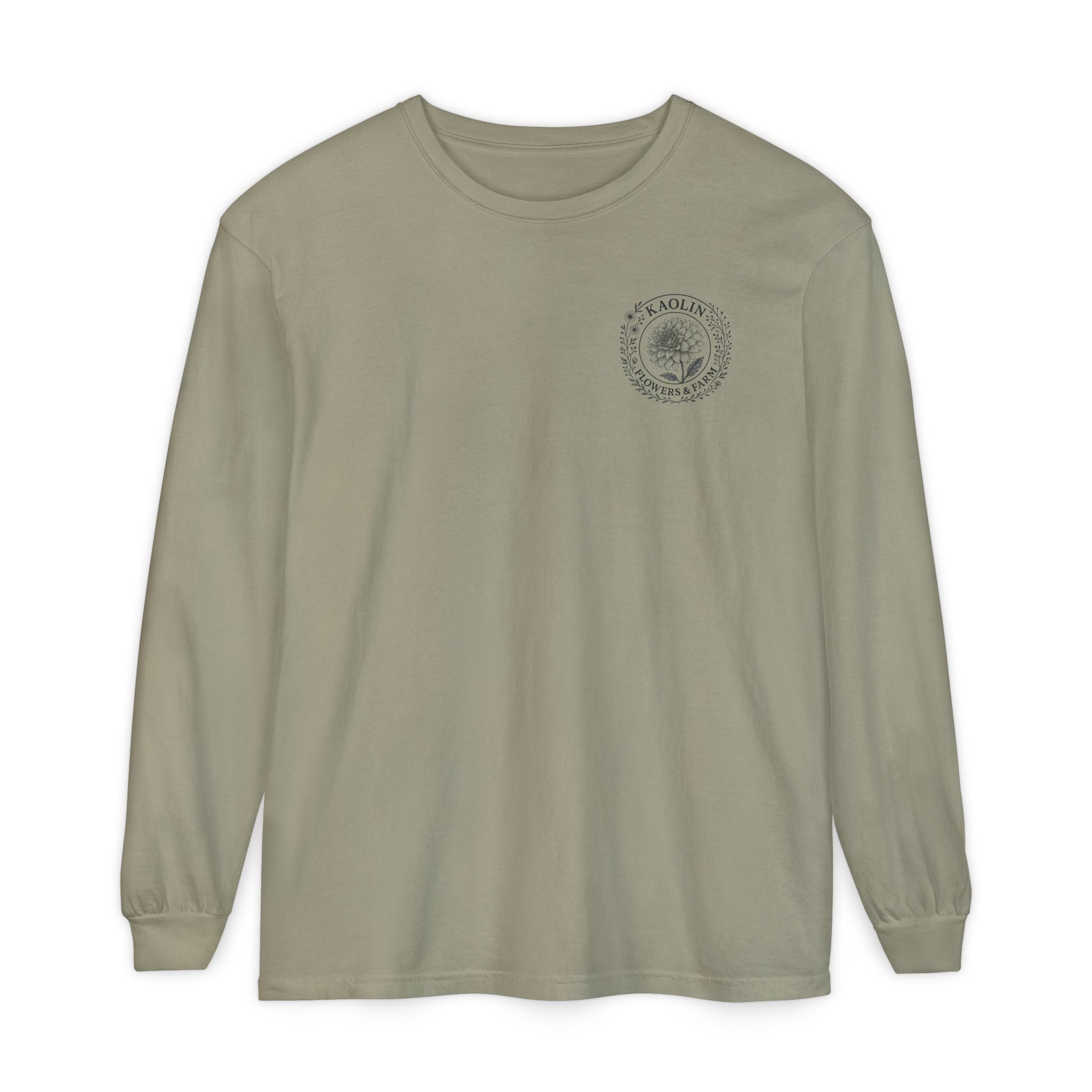Kaolin Flowers and Farm DJ Mascot- Long Sleeve T-Shirt