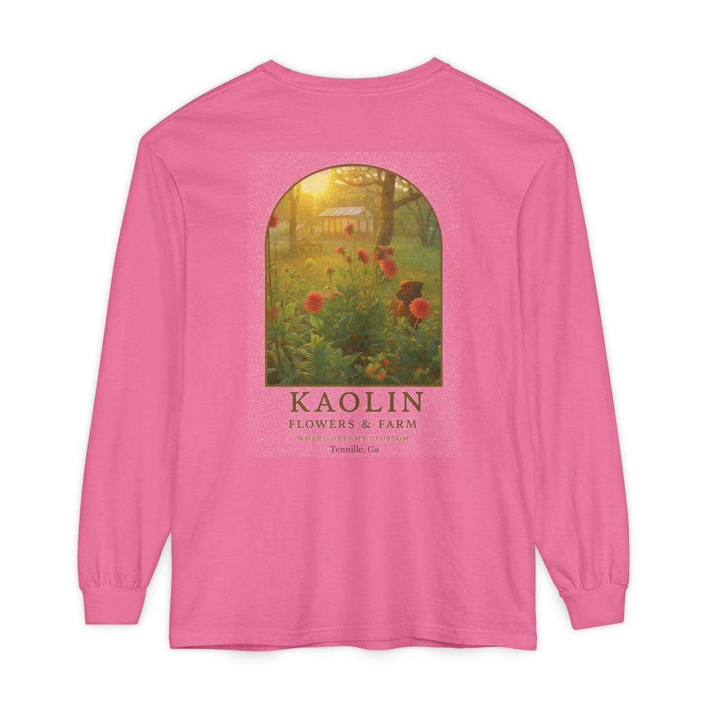 Kaolin Flowers and Farm Long sleeve T-Shirt- Support Local Small Farm