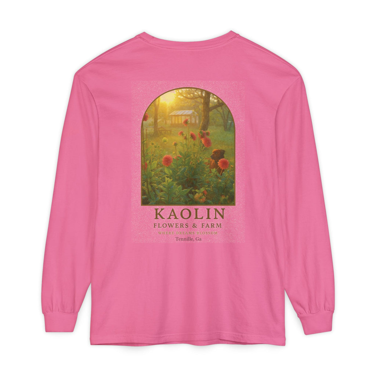 Kaolin Flowers and Farm Long sleeve T-Shirt- Support Local Small Farm