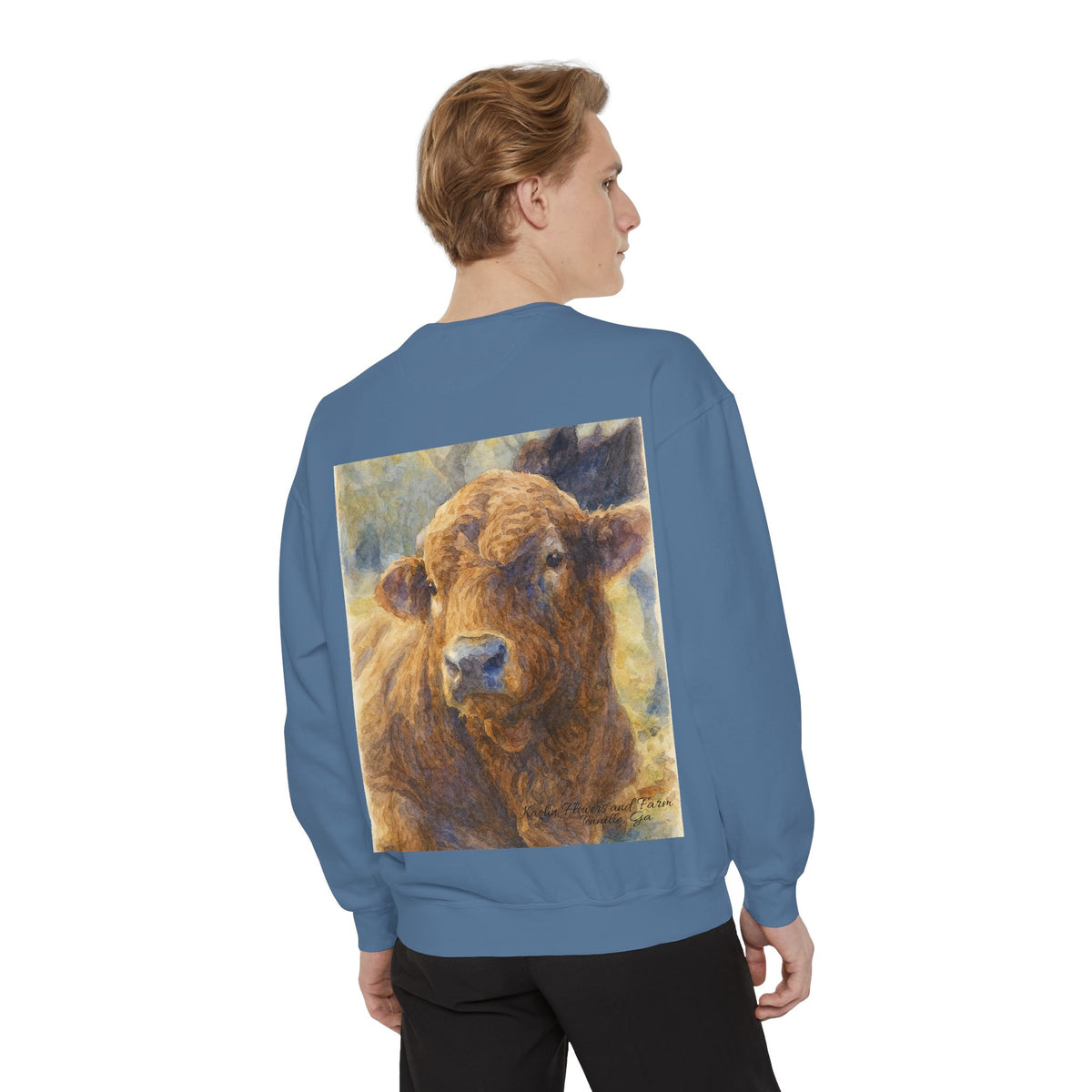 Kaolin Flowers and Farm DJ Mascot Sweatshirt — 'Gentle Giant' Farm Crewneck